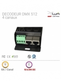 Décodeur dmx 512 4 canaux RGBW Pro X-Lum-Lighting