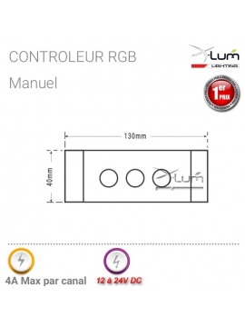 Contrôleur RGB potentiomètre manuel