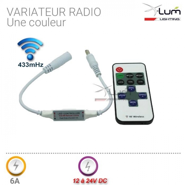 Mini télécommande variateur LED