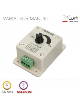 Variateur LED manuel 12v 24V 8A